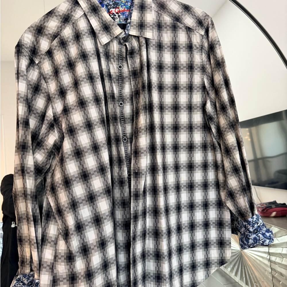 Robert Graham Monochrome Checkered Shirt